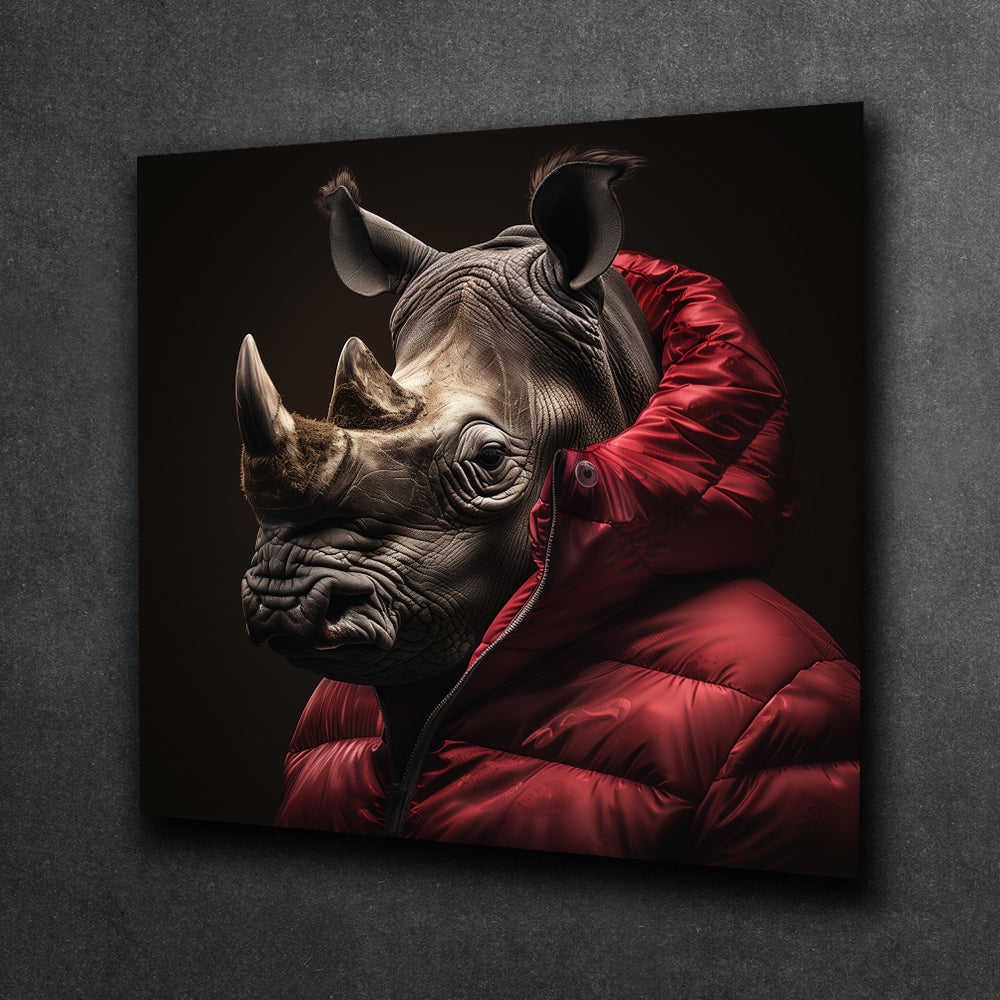 Rhino in Red