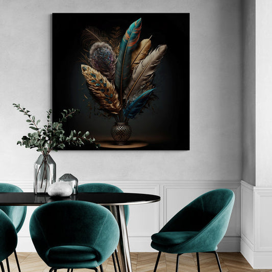 Exotic Colorful Feathers