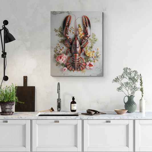 Lobster Dark Red Flowers