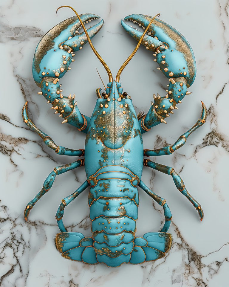 Lobster Turquoise & Gold