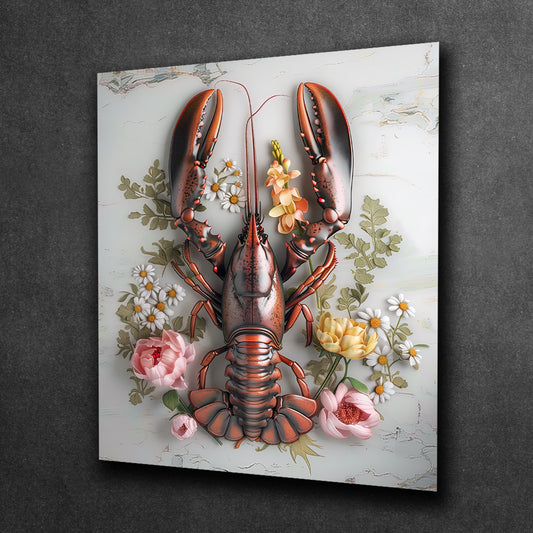 Lobster Dark Red Flowers