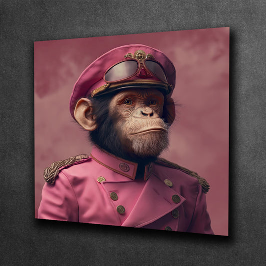 Commanding Primate in Pink