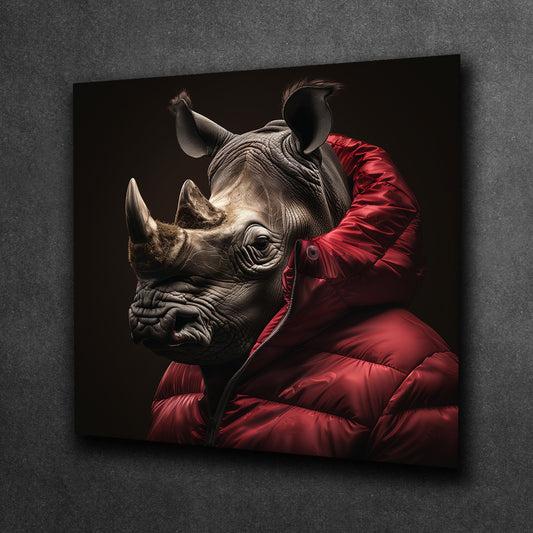 Rhino in Red